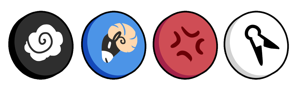 Chip icon set
